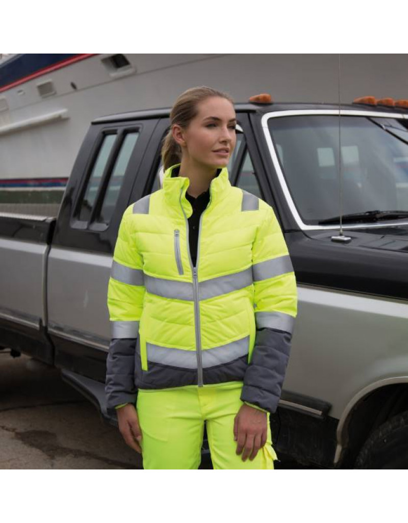 Jachetă de lucru fosforescentă pentru femei